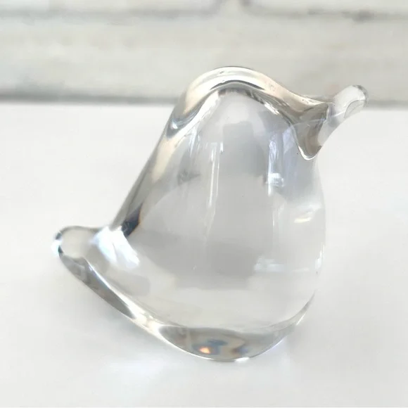 Crystal Glass Bird Signed Daum France 2.5” Paperweight - Picture 4 of 12